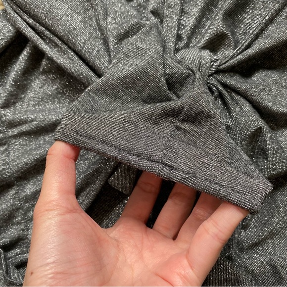 Jyork the Label Miami Florida Swim Silver Metallic Tie Front Top One Size OS - Picture 5 of 9